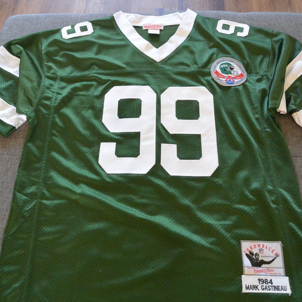 Brand NEW Mark Gastineau #99 New York Jets Jersey Men's Size 2X-Large Green